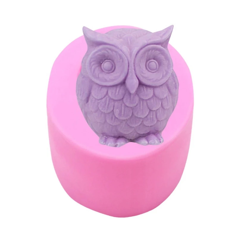 Chocolate Candy Sugar Craft Exquisite Owl Paste Mold Cake Decorating Tools Family Art Silicone Soap Mold Dropshipping