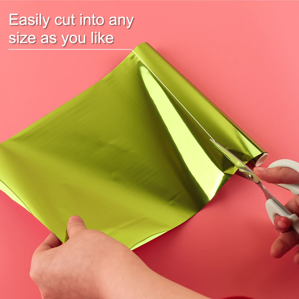19.3cm*5m Mixed Color Foil Roll Toner Reactive Foil Paper by Laser Printer and Laminator for DIY Embossing Craft Card Decor