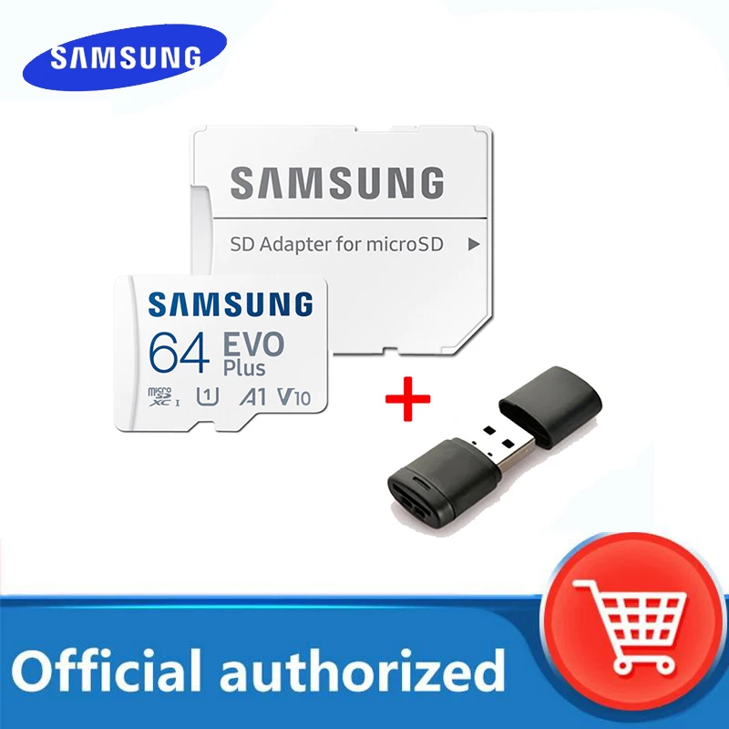 

SAMSUNG Micro SD Card EVO Plus Flash Memory Card 128GB 64GB 256GB 512GB Class 10 UHS-I High Speed Microsd TF Card