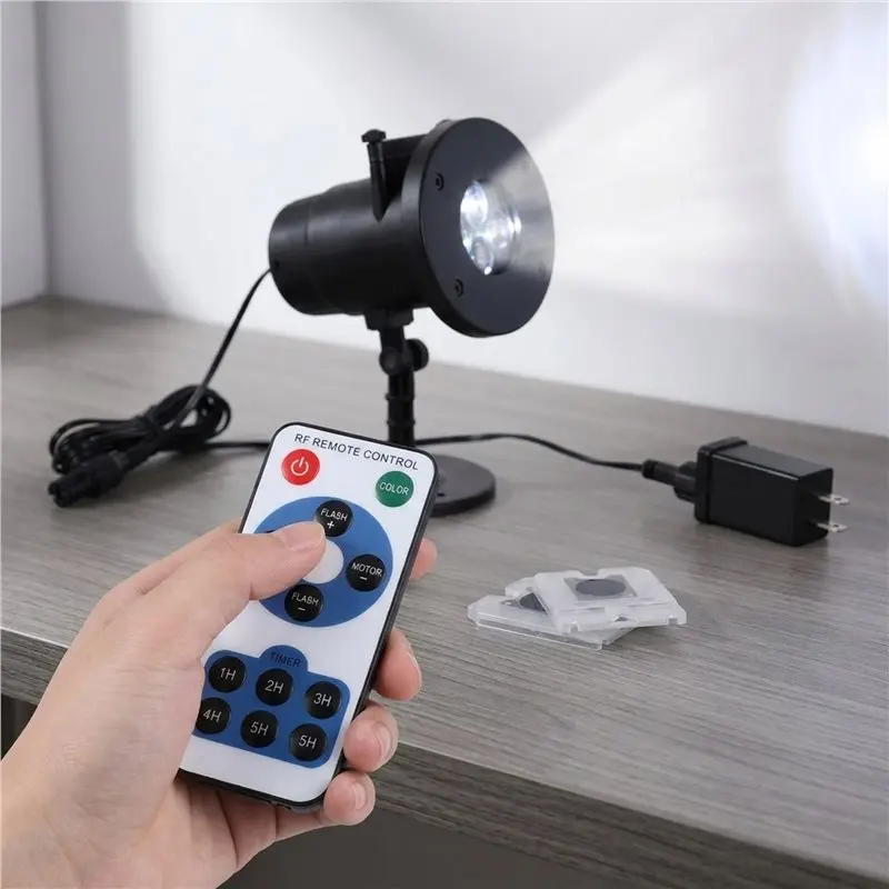 【A56X】Halloween Projector Light For Yard Garden Outdoor Halloween Ghost Projection Lamp US PLUG