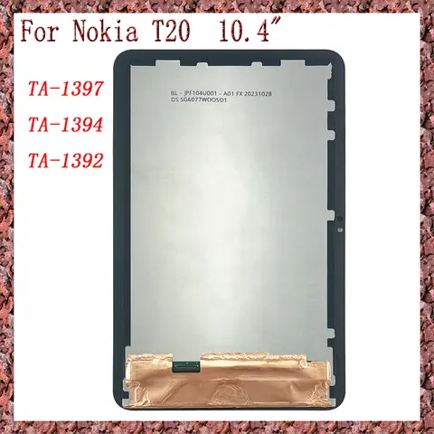 AAA + Tablet Accessori Parti Per Nokia T20 LCD TA-1397 TA-1394 TA-1392 Display LCD + Touch Screen Digitizer Assembly