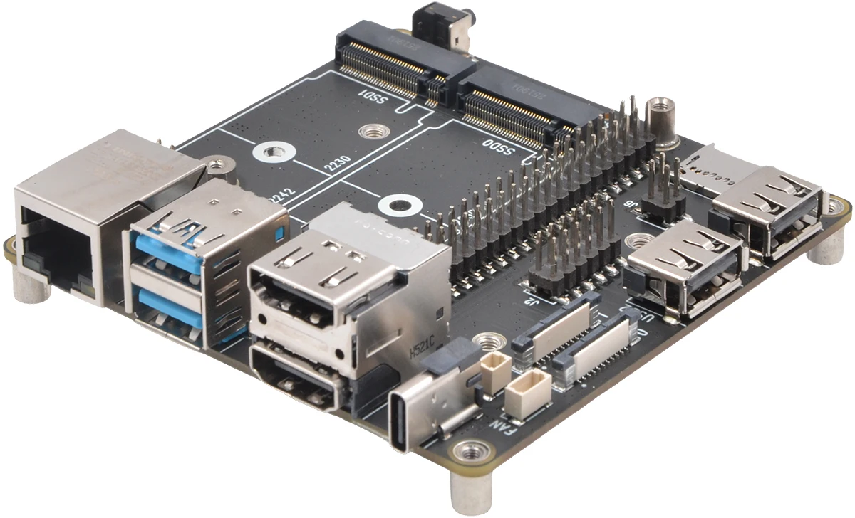 Raspberry Pi CM5 IO board Zero Noise-Superior Cooling-Passive Design X1507