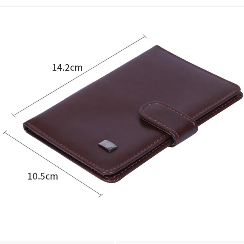 Travel Passport Holder Men Retro Case for Passport protector Wallet Hasp Document Organizer Pu Leather Card Holder