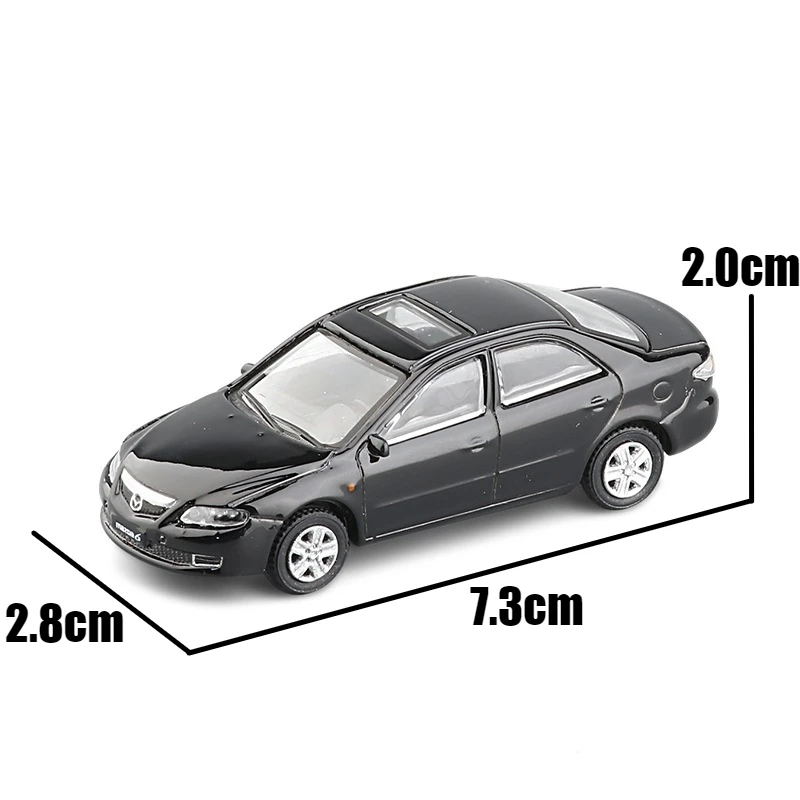 1:64 Mazda 6 Miniature Model, JKM 1/64 Premium Classical Toy Car Vehicle Free Wheels Diecast Zinc Alloy Metal Collection Gift