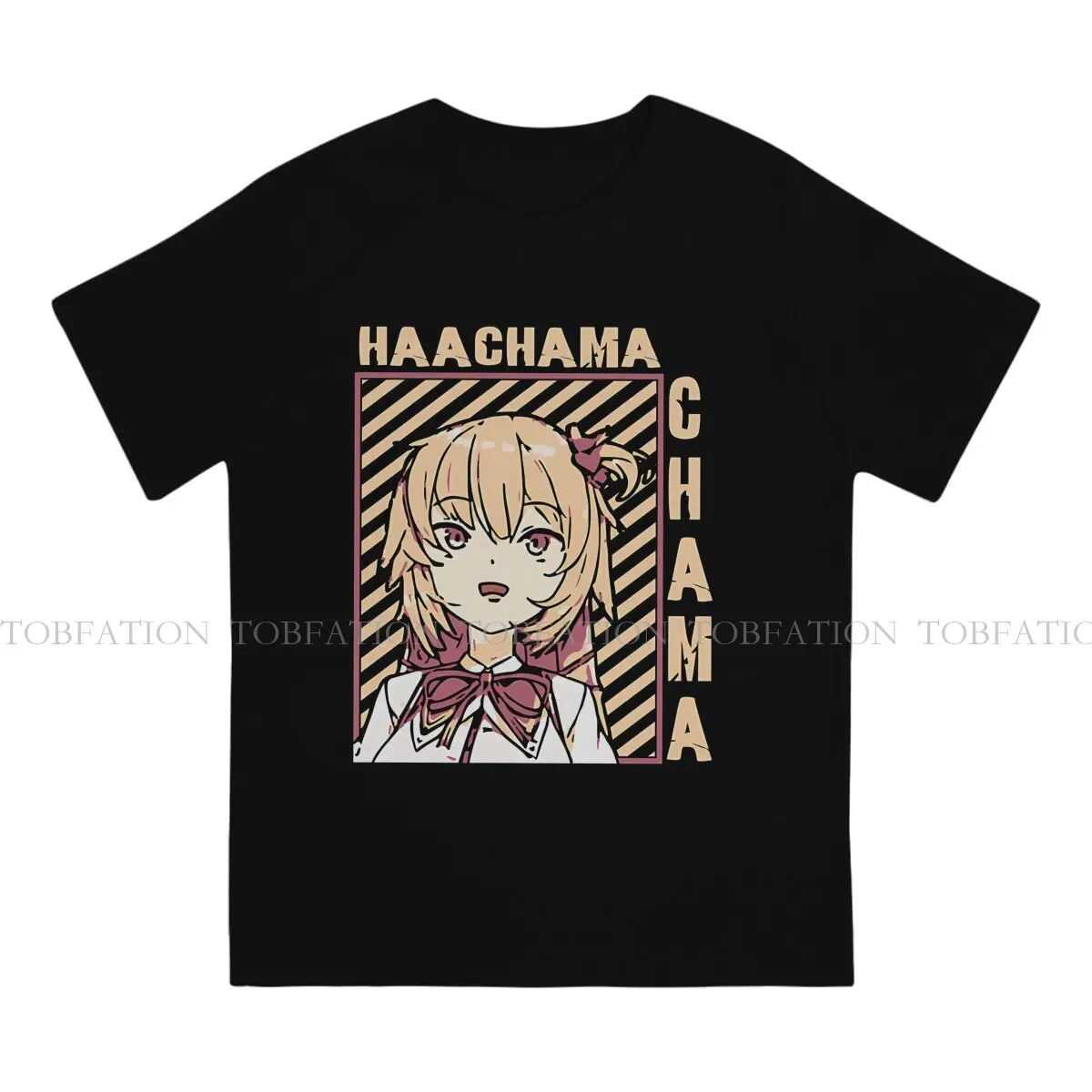 Haachama Chama Graphic TShirt Hololive Printing Tops Casual T Shirt Men