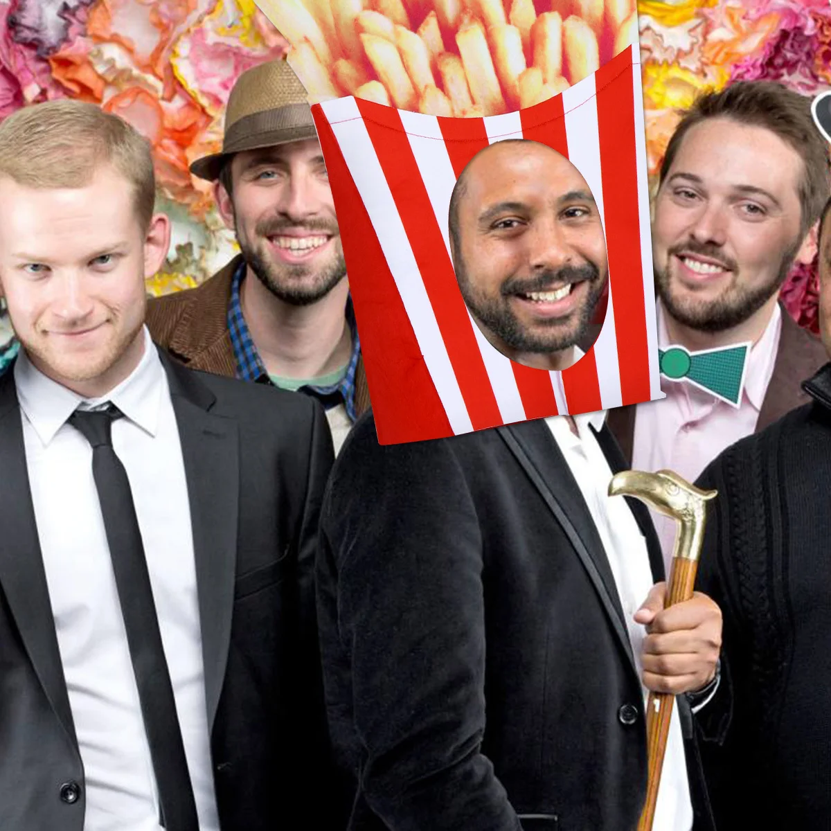 프렌치 프라이 모자 1개, 프리미엄 펠트 음식 모양 파티 헤드웨어, 할로윈 카니발 크리스마스 코스프레 재미있는 성인 의상