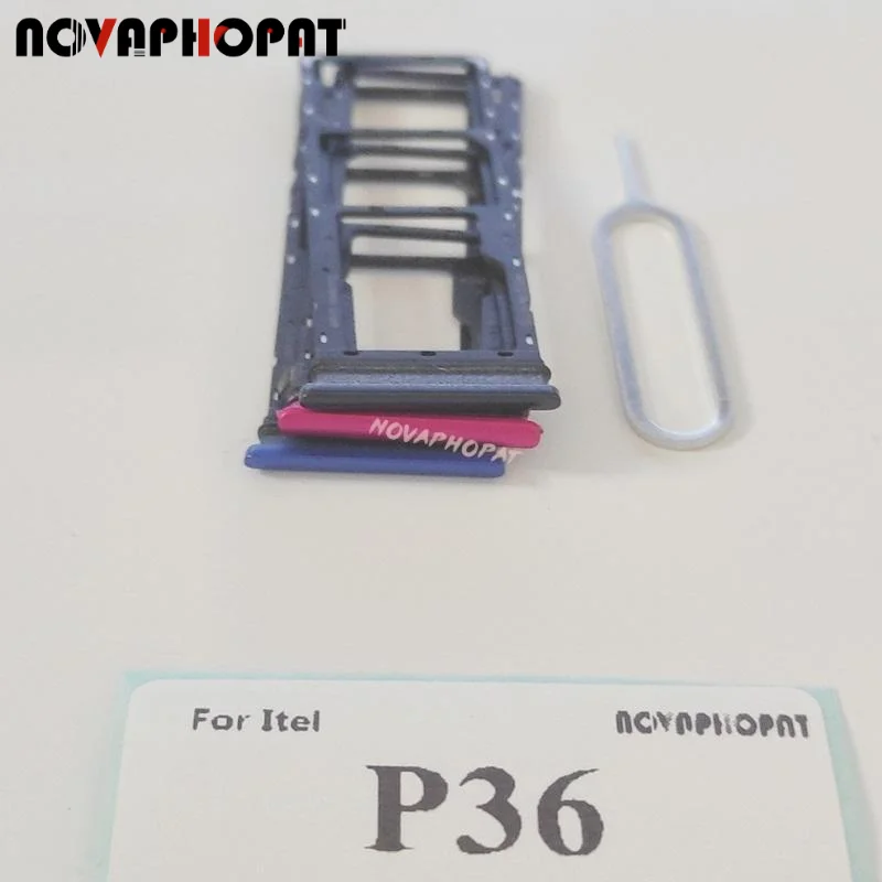 Novaphopat совершенно новый лоток для SIM-карты для Itel P36 SIM держатель Слот адаптер считыватель Pin