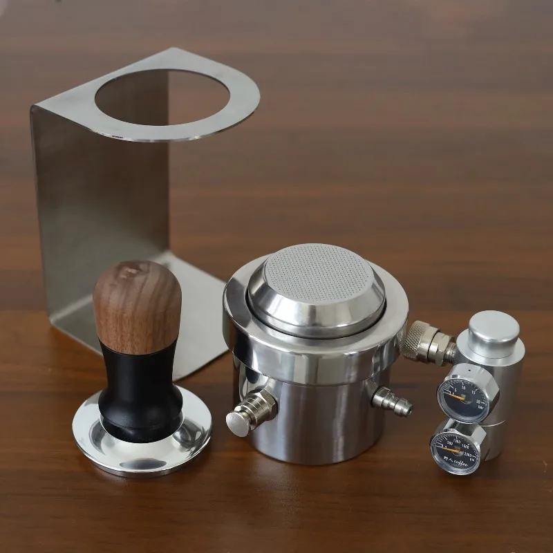Portable Pneumatic Coffee Maker - 9Bar Extraction Stainless Steel Household Italian Espresso Machine
