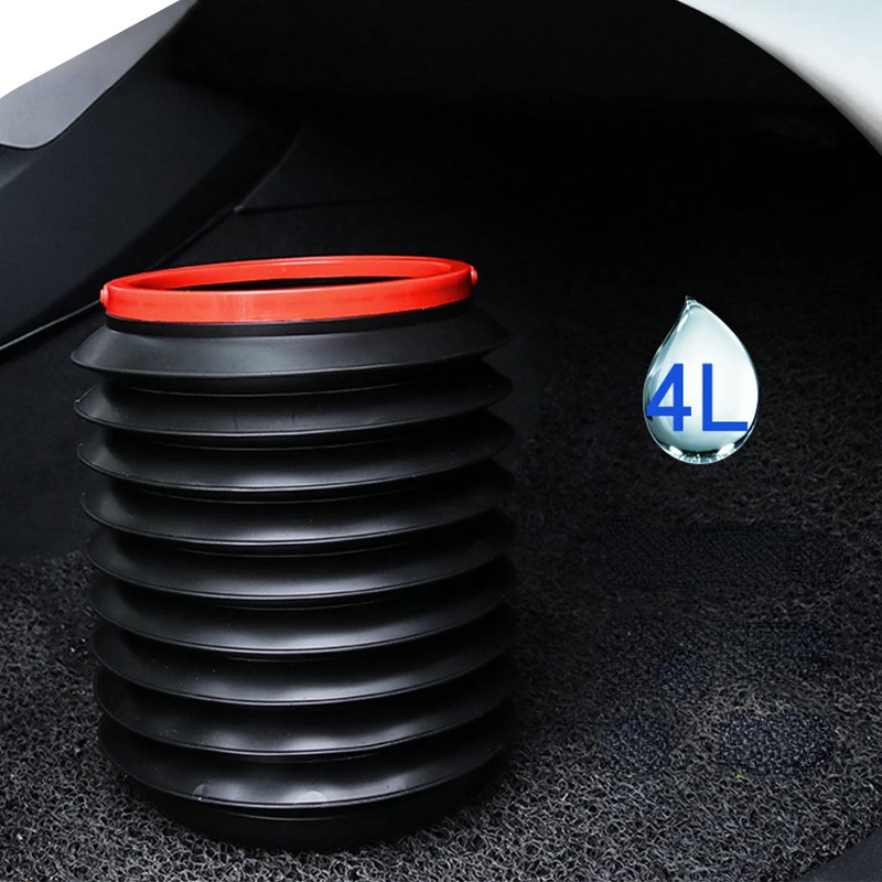 Folding Portable Car Storage bucket Garbage Can Car Dustbin Waste Rubbish Basket Bin Organizer Storage Bucket Car Wash