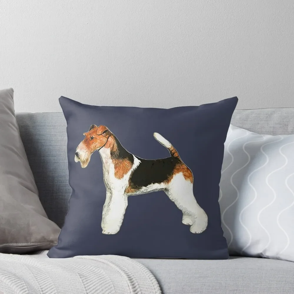 

Wire Fox Terrier - Gorgeous Foxy! Throw Pillow Luxury Pillow Case Cushion Cover Luxury Pillow Cover