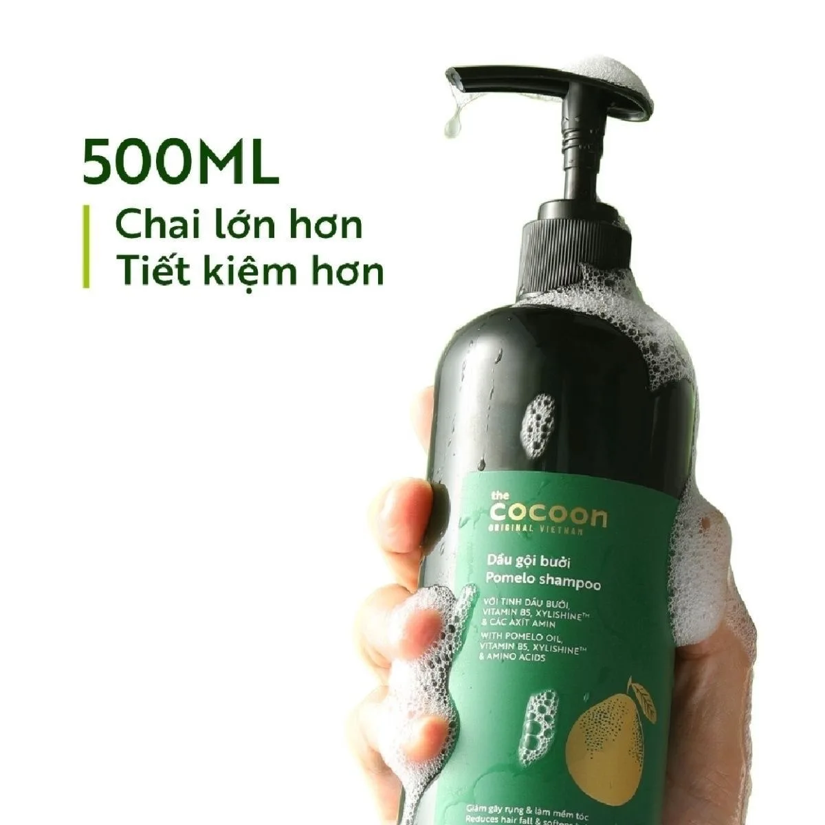 Vietnam Cocoon Anti Hair Loss Shampoo Conditioner Set 500ml+310ml Nourish Strengthen Roots Make Hair Silky Shiny Anti Shedding