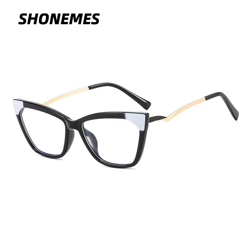 

SHONEMES Anti Blue Light Glasses Stylish Cat Eye Eyeglasses TR90 Frame Optical Computer Eyewear Tortoise Brown for Women