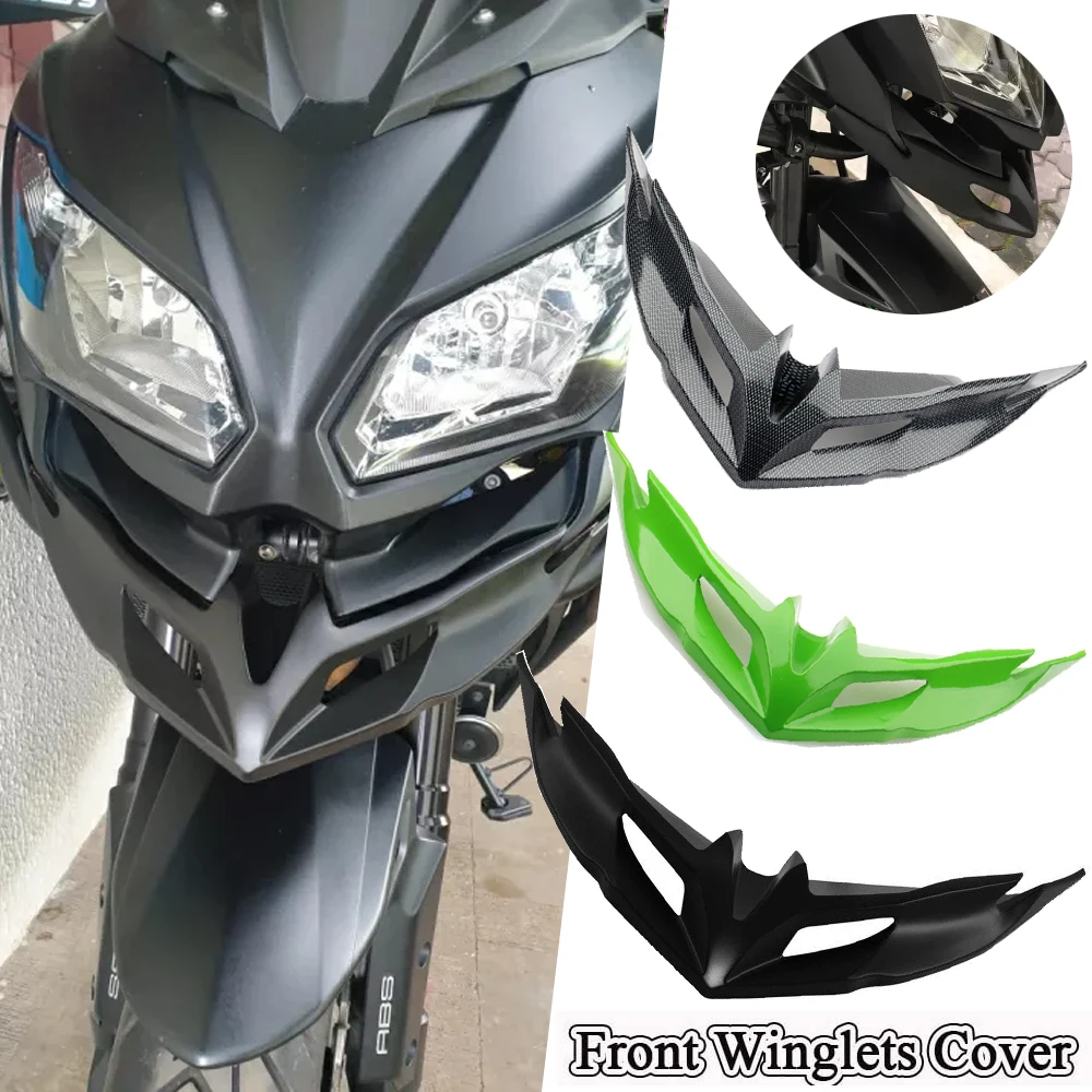 

Versys 650 Winglet Spoiler Wing Protector Fairing Front Fender Beak Nose Extension Cover For Kawasaki Versys650 KLE650 2015-2021