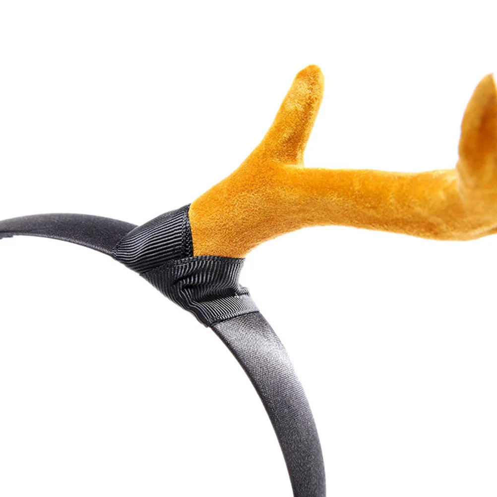 

Antlers Hair Hoop Headdress for Halloween Festivals Costume Party Cosplay Stage Performance Lightweight Comfortable