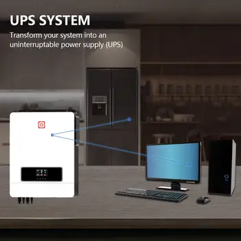Y&H 10KW hybridní solární invertor 48V 230V 10,2KW On/Off síťový čistě sinusový invertor 2xMPPT 160A solární nabíječka baterií BMS WiFi 10 nejlepší prodej Solární invertor 10kW - №3