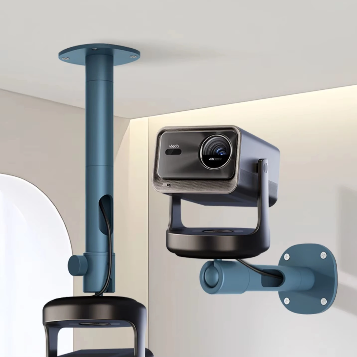 Projector Hanging Wall Mount Bracket Universal Millet Hisense Vidda C2 Ultra Jimi RSPRO3 Jimi X5 Dangbei X5s Thicker Hanger
