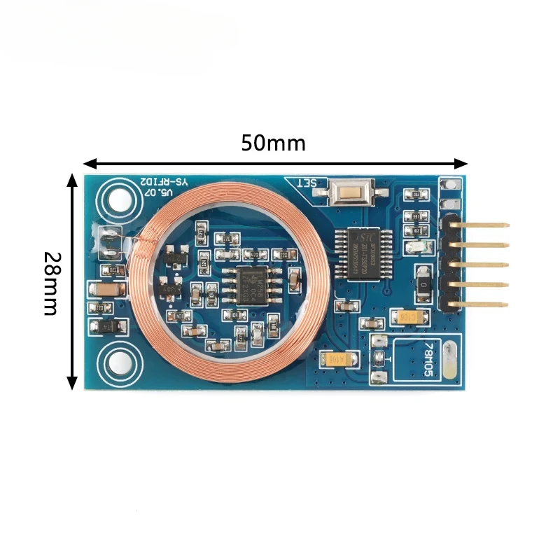 125KHz RFID Reader Module EM4100 TK4100 ID Card Reader UART Serial Output Board for Access Control DIY Project