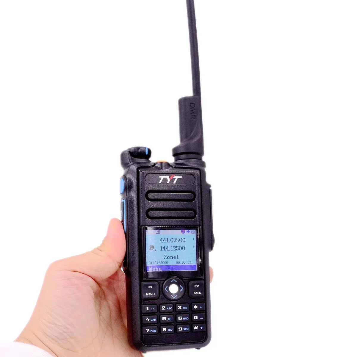 TYT MD-2017 Digital Two Way Radio DMR Optional GPS Waterproofed IP67 Record TDMA Dual Band Display Standby & Programming Cable