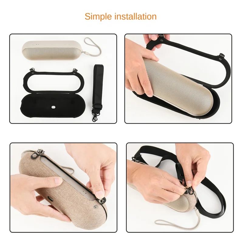 FFYY-สําหรับ Beats Pill 2024 ลําโพง EVA ซิปเก็บกรณีสายคล้องไหล่ Messenger กระเป๋า