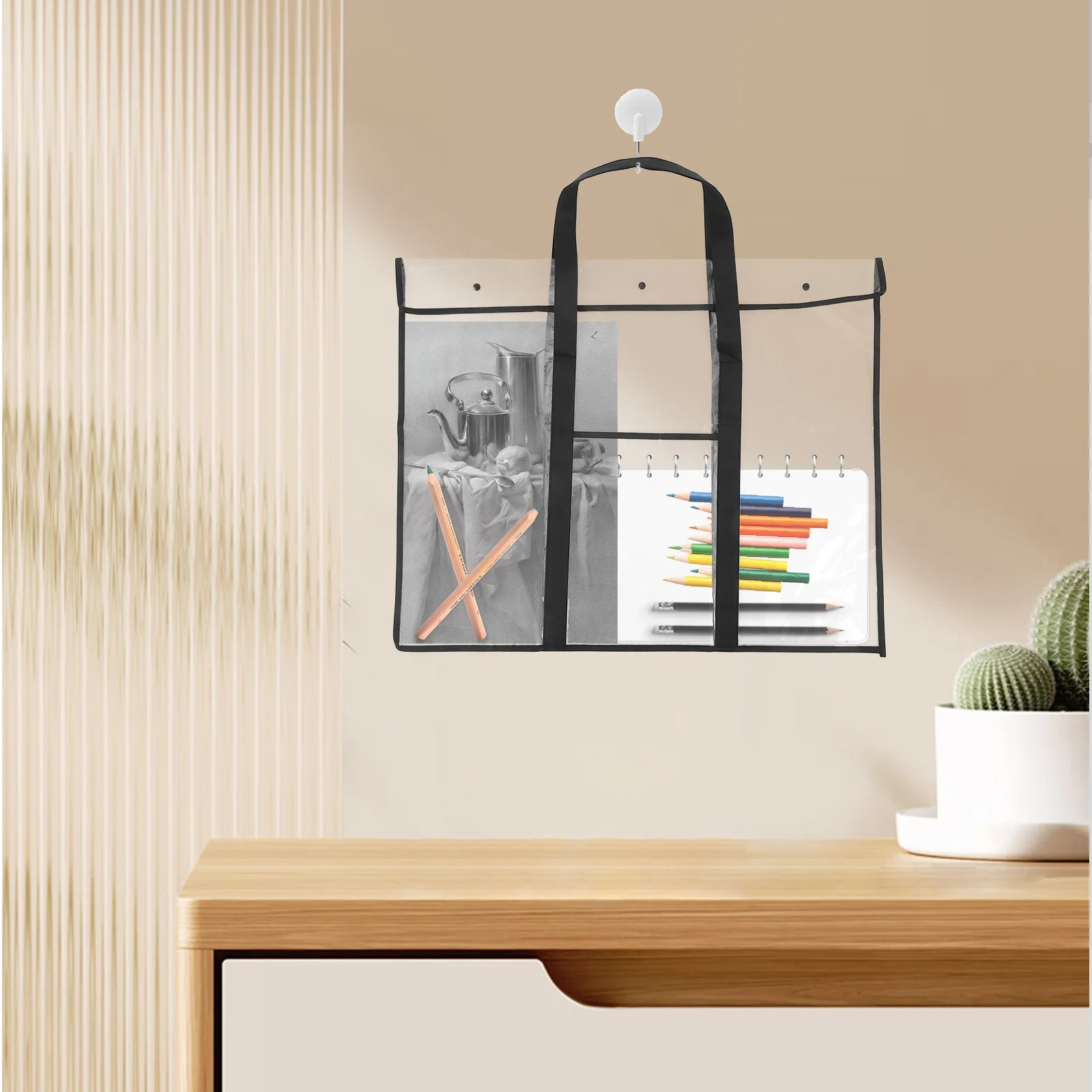 Borsa da tavolo da disegno Organizzatore pieghevole in PVC non tessuto adatto per strumenti di pittura Schizzo Carte Artista che trasporta