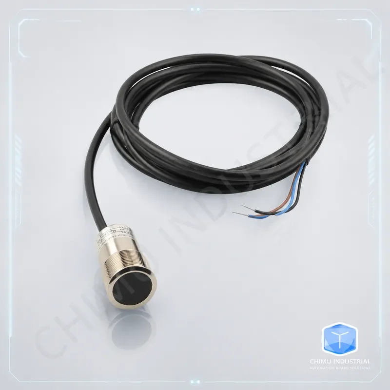 【CHIMU INDUSTRIAL】 SZ-BJ-Y50N Long Distance Cylindrical Background Suppression Sensor NPN Diffuse Photoelectric