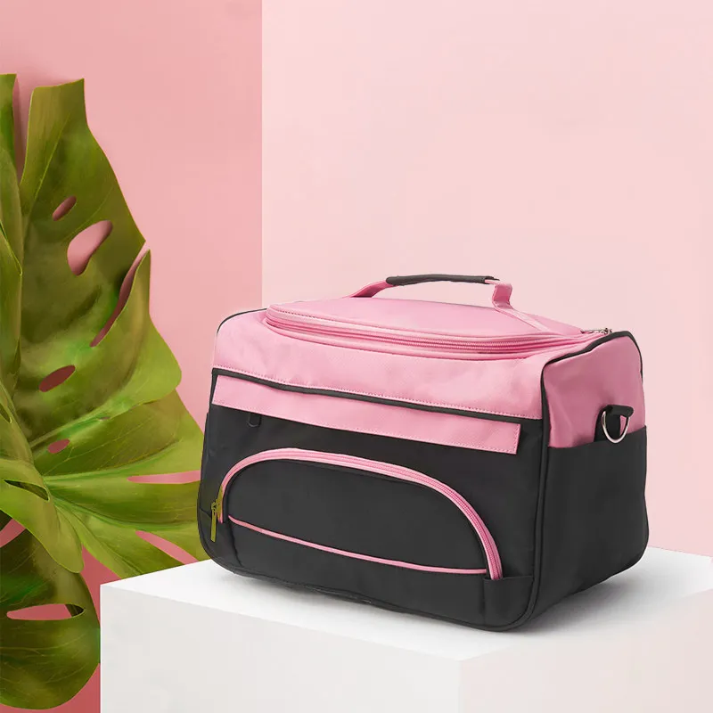 Multi-Compartment Cosmetic Bag for Women Portable Large Capacity Professional Makeup Artist On-Set Storage Bag Permanent Makeup