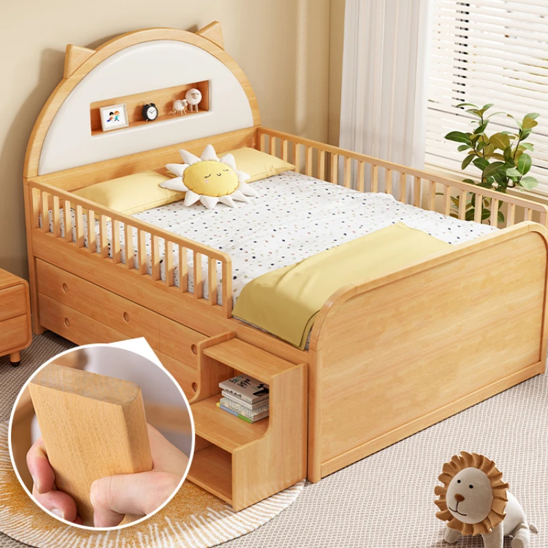 Pretty Modern Childrens Bed Loft House Solid Wood Bed Comferter Luxury Cama Infantil Bedroom Set Furniture