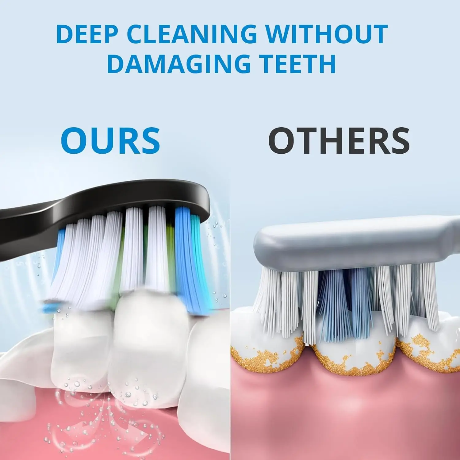 USB перезаряжаемая электрическая зубная щетка, ультразвуковой умный таймер IPX7, водонепроницаемая для взрослых и детей, черная