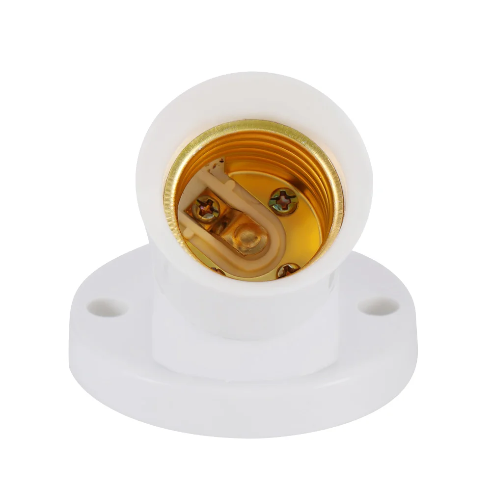 

E27 Durable Base Socket 45 Degree Angle Oblique Plastic Lamp Bases Light Base Bulb Holders Adapter