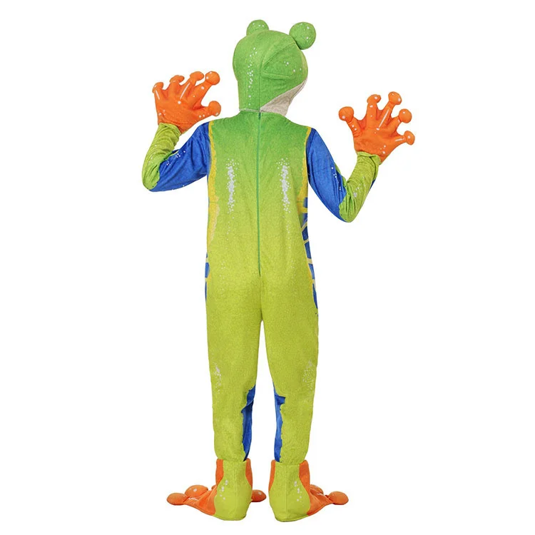 Kids Boys Toddle Baby Frog Prince Cosplay Costume Little Frog Costume Animal Jumpsuit Fancy Dress Carnival Halloween Costumes