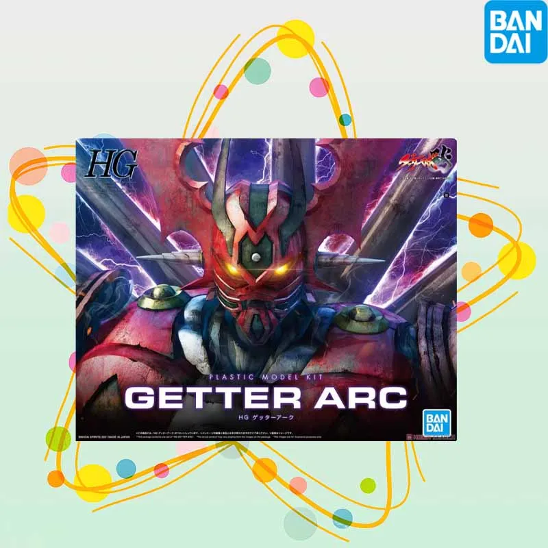 Alta qualidade em estoque bandai original gundam hg 1/144 série geter arco anime figura de ação montagem modelo brinquedos