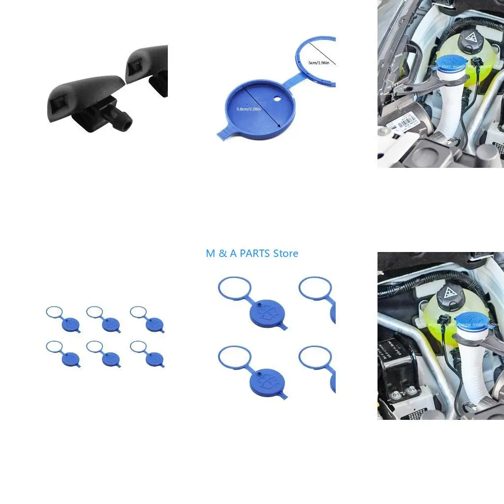 U1JF Washer Bottle Caps Replace Part Number Component Windscreen Washer Bottle Caps Plastic Cover