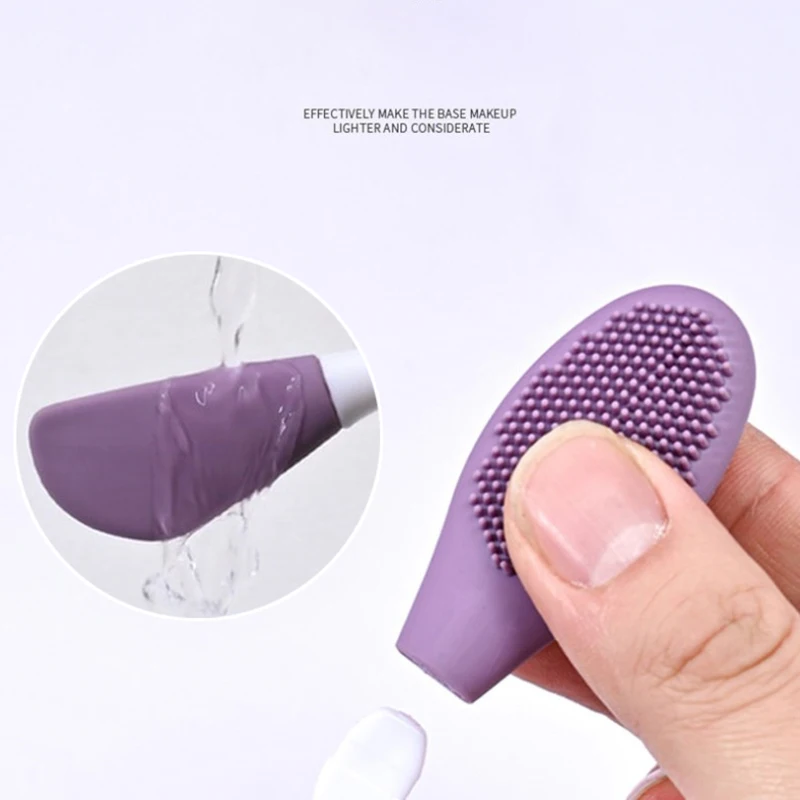 Double Head Silicone Facial Mask Brush Facial Massage Cleaning Brushs DIY Mud Film Scraper Facial Care Tool Dropshiping