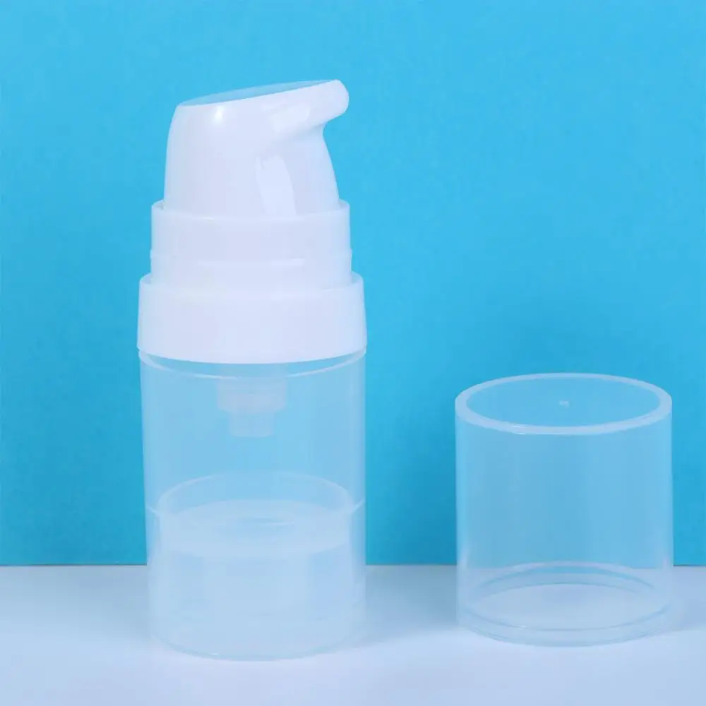 5/10/15/25ml Vacuum Lotion Bottle Plastic Travel Liquid Bottles Transparent Airless Pump Vacuum Cosmetic Container