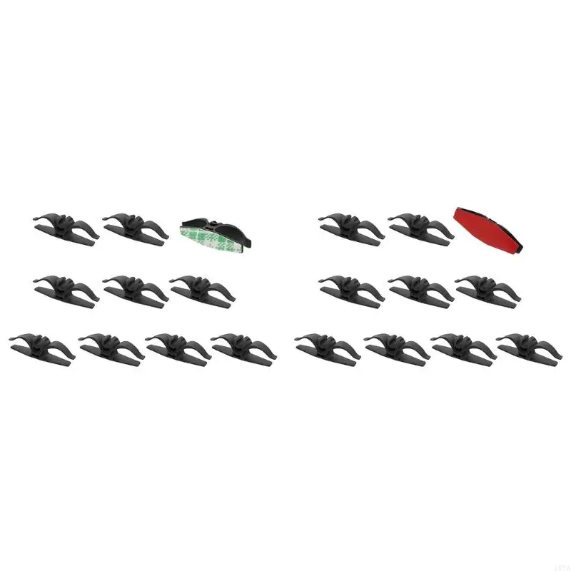 15YA 10pieces Cable Clip Wire Uplers pour une disposition soignée télévision câble téléphonique