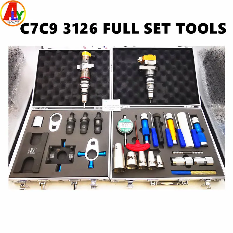 

Diesel Common Rail Injector Disassemble Fixture Clamp Open Pressure Adaptors Stroke Travel Repair for CAT C7,C9,C-9,3126 Tools