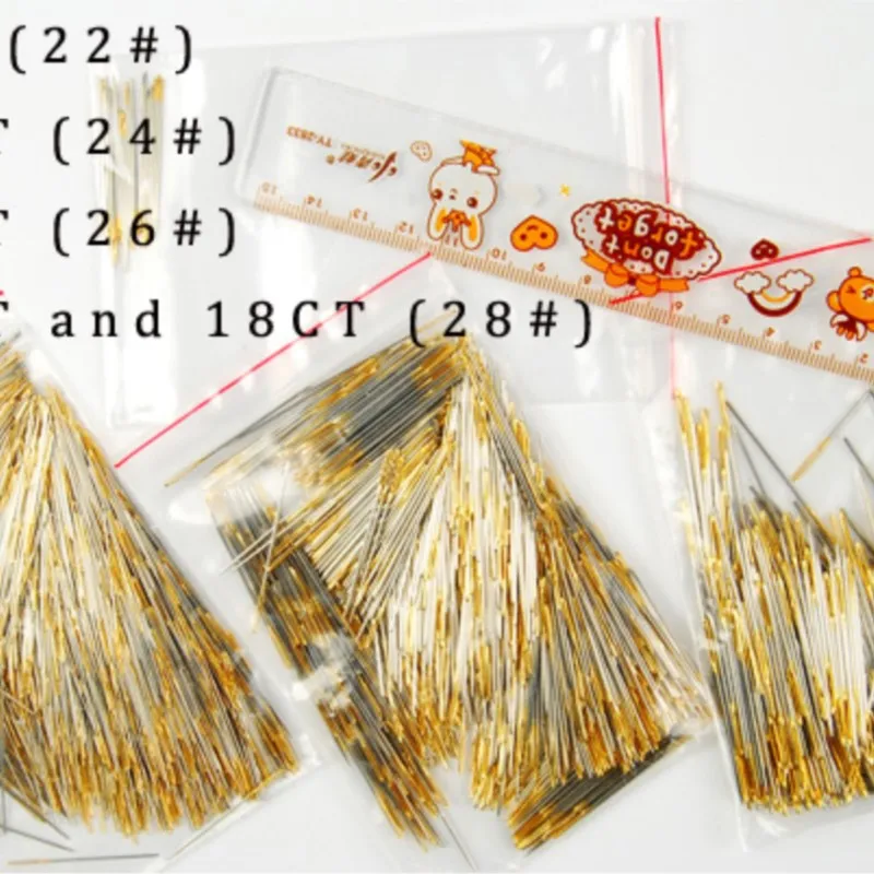 wholesale accessories for cross stitch needles, embroidery needles 28# 26# 24# 22# 18CT 16CT 14CT 11CT 9CT jcs