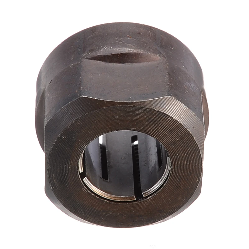 

1Pc Black Metal Collet Nut Plunge Router Parts 12.7Mm Center Hole Diameter 22.5X27Mm