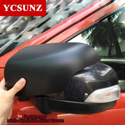 ABS Black Mirror Covers Accessories Suitable Ford Ranger Wildtrak T6 T7 T8 2012 2013 2014 2015 2016 2017 2018 2019 2020 2021