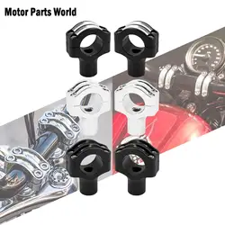 Motorcycle 1.25'' Handlebar Clamp Riser Kit 25mm Adjustable Rise Bar Mount Universal For Harley Touring Sportster Softail Dyna
