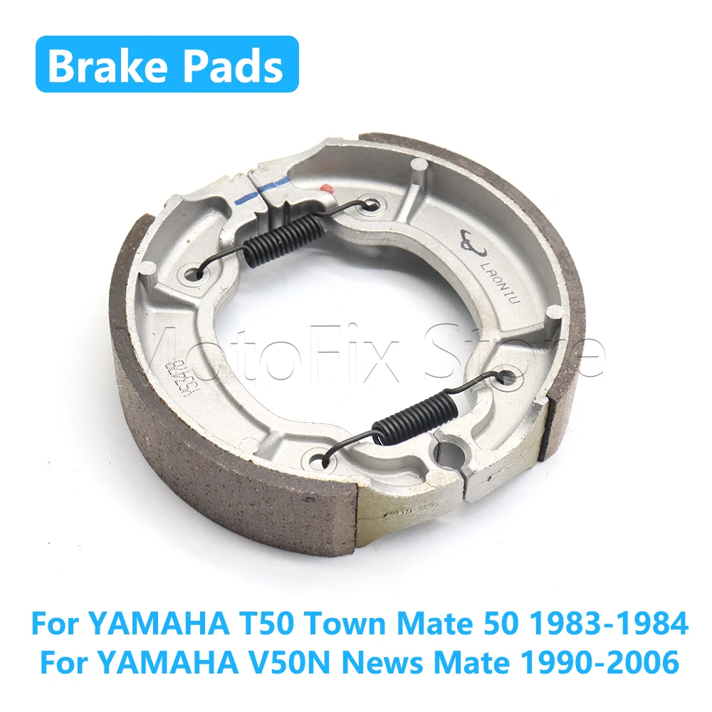 Motorcycle Accessories Motorcycle Front Rear Brake Pads Brake Shoes For YAMAHA T50 50 V50N V80N T90D T90N Town Mate 1983-2006