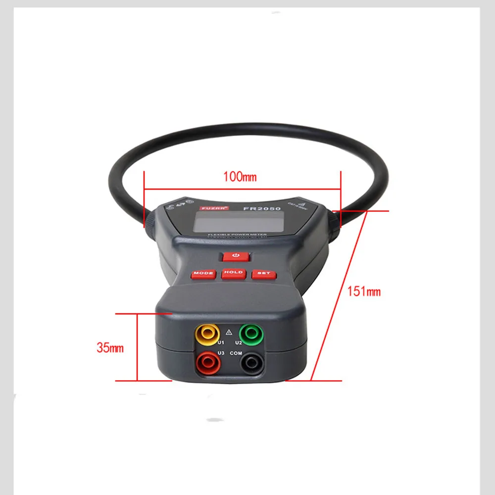 FR2050E FR2050 Flexible Coil Power Three-phase AC voltage Leakage Current Tester 3000A 600V Frequency Phase Sequence Power Meter