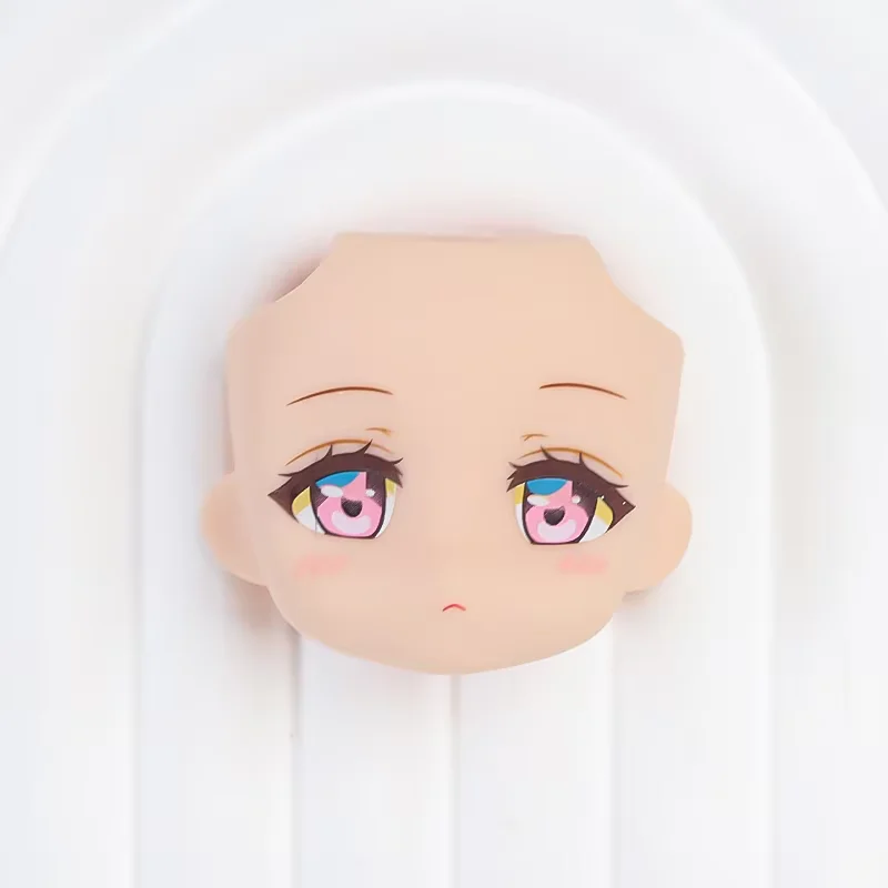 OB11 Doll Face 1/12 BJD Doll Face With 3D Anime Decal Eyes Cute Change Faces For GSC Head DIY Accessories For Girl Gift Kids Toy