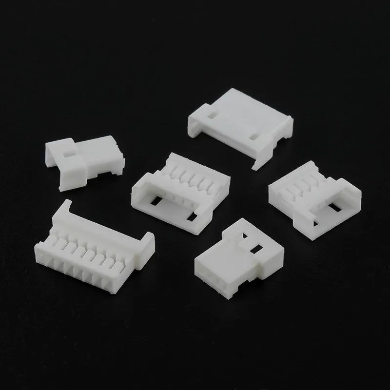 50Pcs Micro JST 1.25 Air docking Female Connector Housing 1.25mm Pitch 2P3P4P5P6-10P Plug Plastic Shell With Terminal Metal Pins