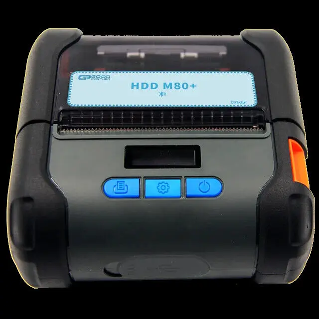 80mm Portable BT Thermal Receipt and Label Printer Support Android IOS for print