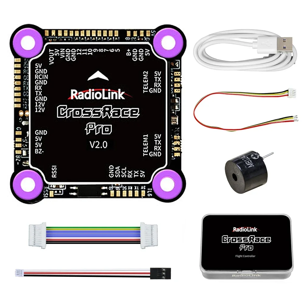 ToPssRadiolink CrossRace Pro Flight Controller APM Betaflight 12CH Output, 5V 12V Dual BEC, OSD Integrate For 2-8 Axis RC FPV Dr
