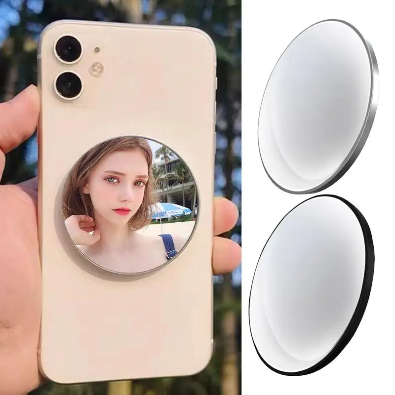 

1pc Phone Selfie Mirror with Magnetic Ring HD Rear Camera Reflection Mirror for IPhone Samsung Vlog Photography Accessories