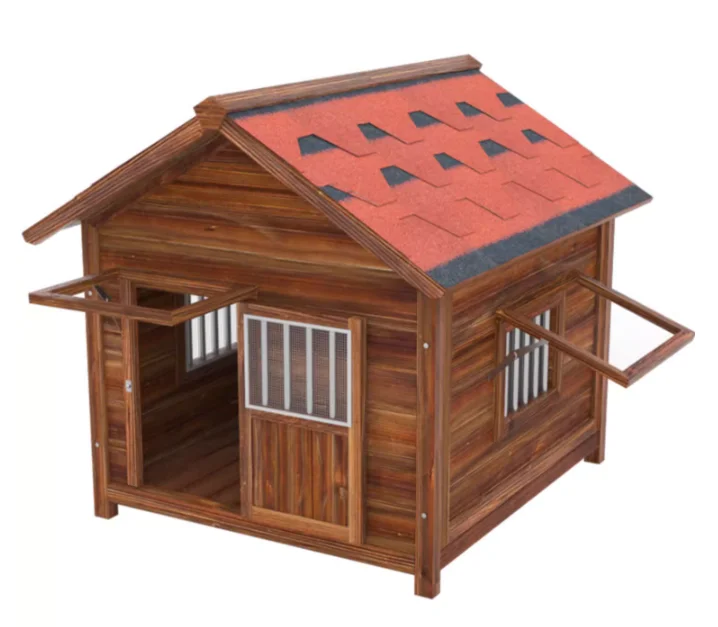 Spot wholesale hot sale wooden small animal cage indoor and outdoor pet villa large kennel various sizes waterproof dog house