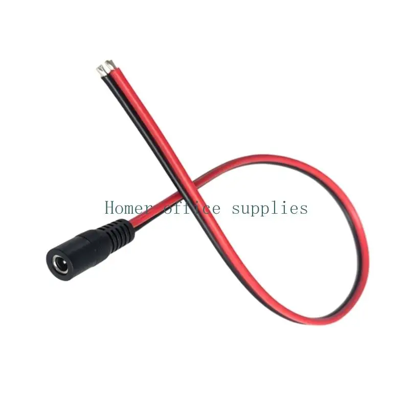 K43B Single-Ended DC5521 Power Pigtail Cable and Silicone Jackets for Compatible Wiring and Equipment Repair Projects