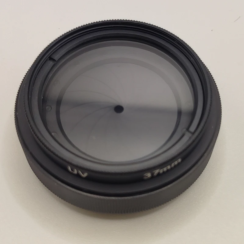 Abertura Ajustável Câmera Lens Module com Filtro uv Anel de Diafragma Anel Adaptador Faça Você Mesmo Retrofit M30 a M37 1.526 mm